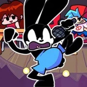 FNF Oswald Sing Rabbit&rsquo;s Luck with Lyrics Online Game