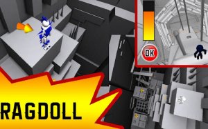 Ragdoll Physics Push: 3D Simulation