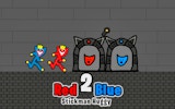 Red and Blue Stickman Huggy 2: Temple Escape Online Puzzle Game
